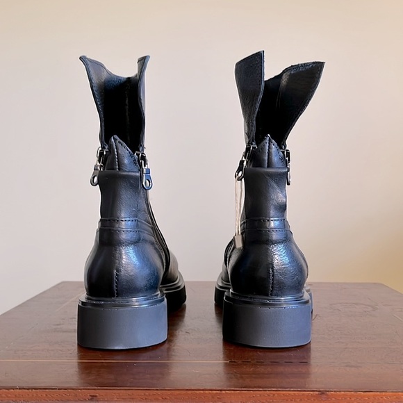 NWT - Black Leather Boots by 1725.a - MSRP ~$625 - 38 IT / runs large 8.5-9 - Picture 3 of 7